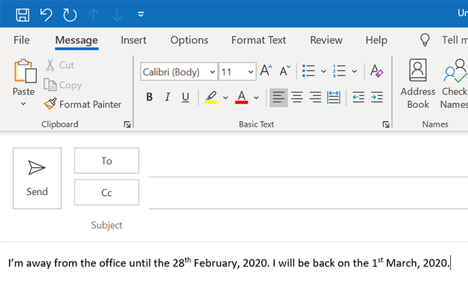 turn off out of office outlook for mac 2017
